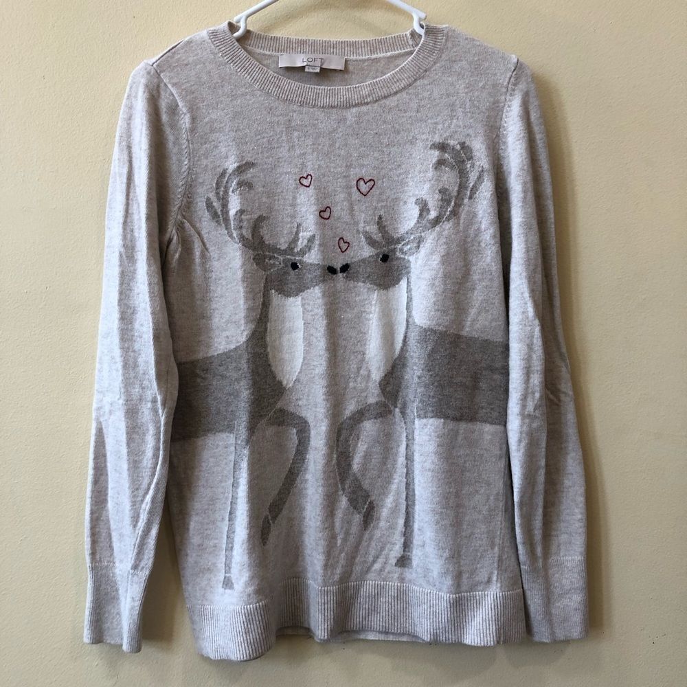 Loft Wool Blend Holiday Sweater